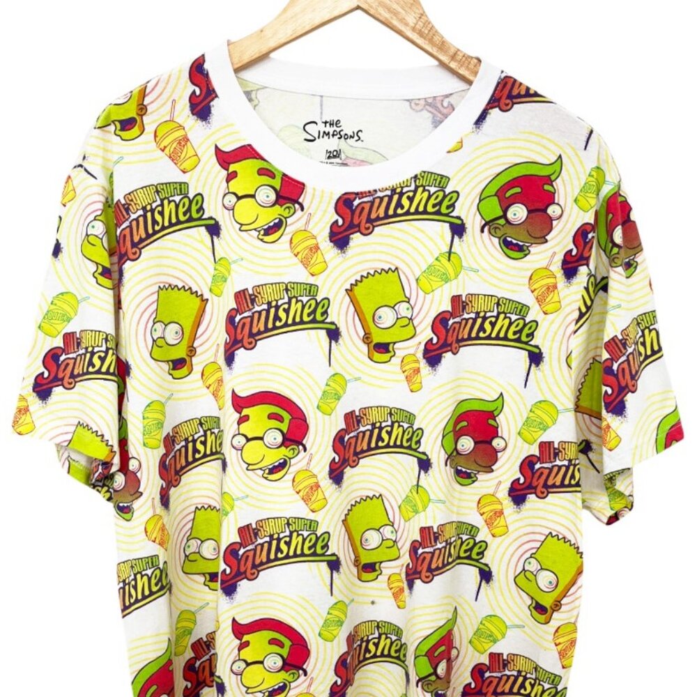 The Simpsons Bart Squishee Graphic T-Shirt Men's XL